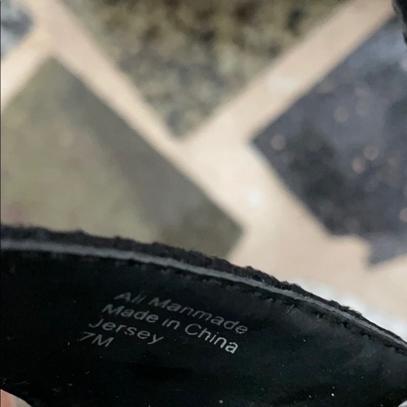 New Alfani Women's Jersey Black Wedges - Picture 7 of 7